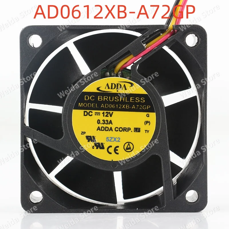 

Вентилятор охлаждения ADDA 5V 24V 48V AC EC 6025 60x60x25MM 6CM 3-проводной для серверов, увлажнителей, индукционных плит AD0612XB-A72GP DC 12V 0.33A