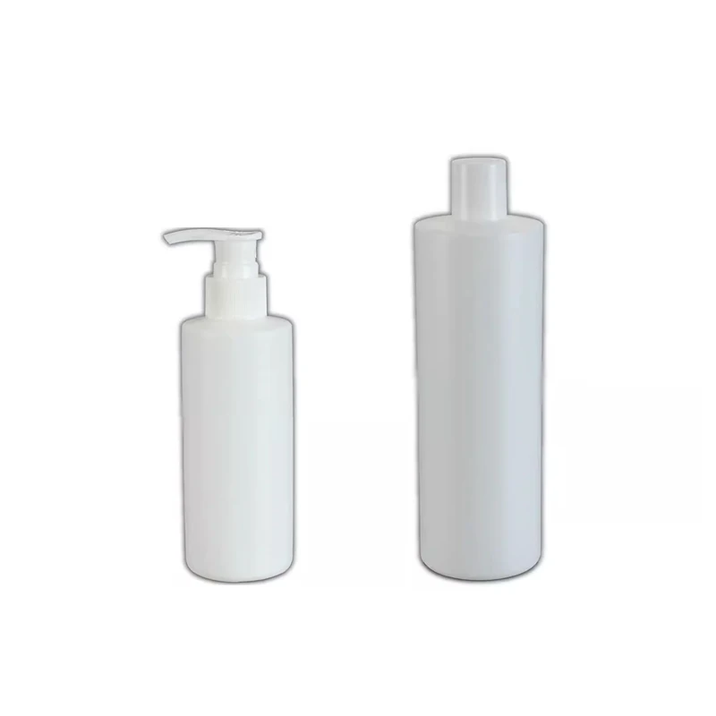 12pcs 100ml 200ml 300ml 400ml 500ml 1000ml Empty White Plastic Bottles With Screw Cap Lotion Cream Pump Shampoo Liquid Soap Oil