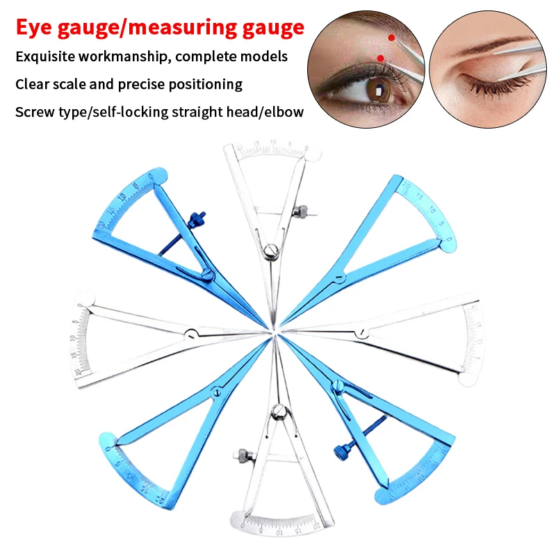 

1PCS Double Eyelid Surgical Instrument Buried Thread Positioning Designer Ophthalmology Compass Ruler Measuring Tool Makeup Tool