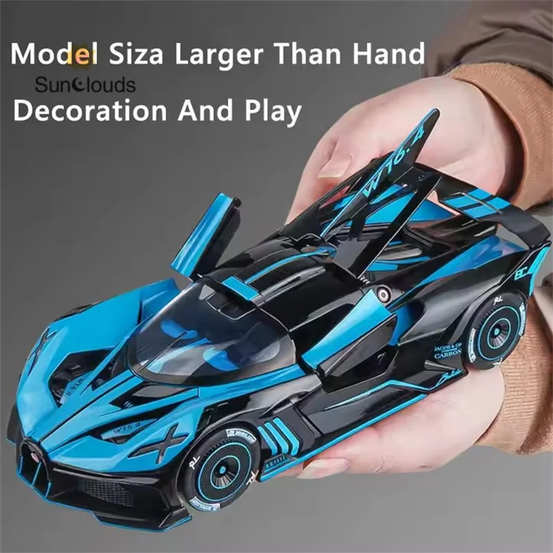 Zinc Alloy Diecast Cars Model Toy Vehicles Metal Concept Car Model Simulation Sound Light Kids Toy Gift