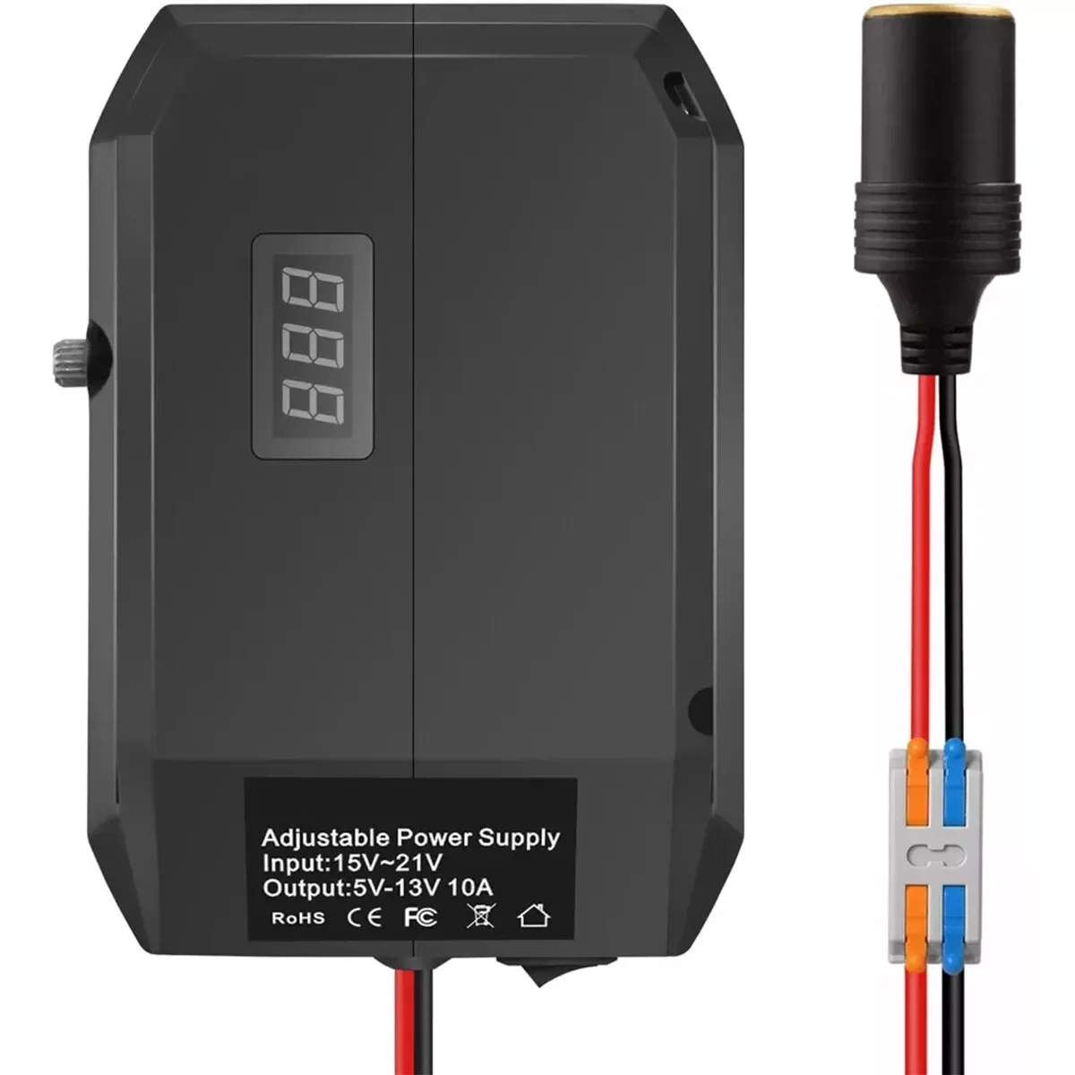 

18V To 5-13V Step Down Converter for Makita 18V Li-ion Battery Adapter Cigarette Lighter Power Adapter Voltage Regulator