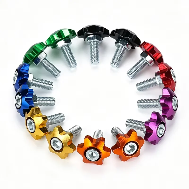 Hexagon Star Modified Screw Kit CNC Aluminum Alloy Bolt Washer Nut Set for Motorcycle Bike Scooter Car DIY Fastener