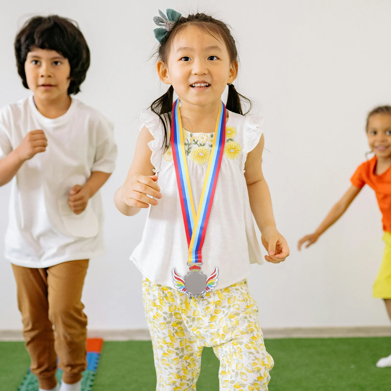 Medal for Kids with Sturdy Neck Ribbon Perfect for Student Athletics Basketball Football Competition Prize