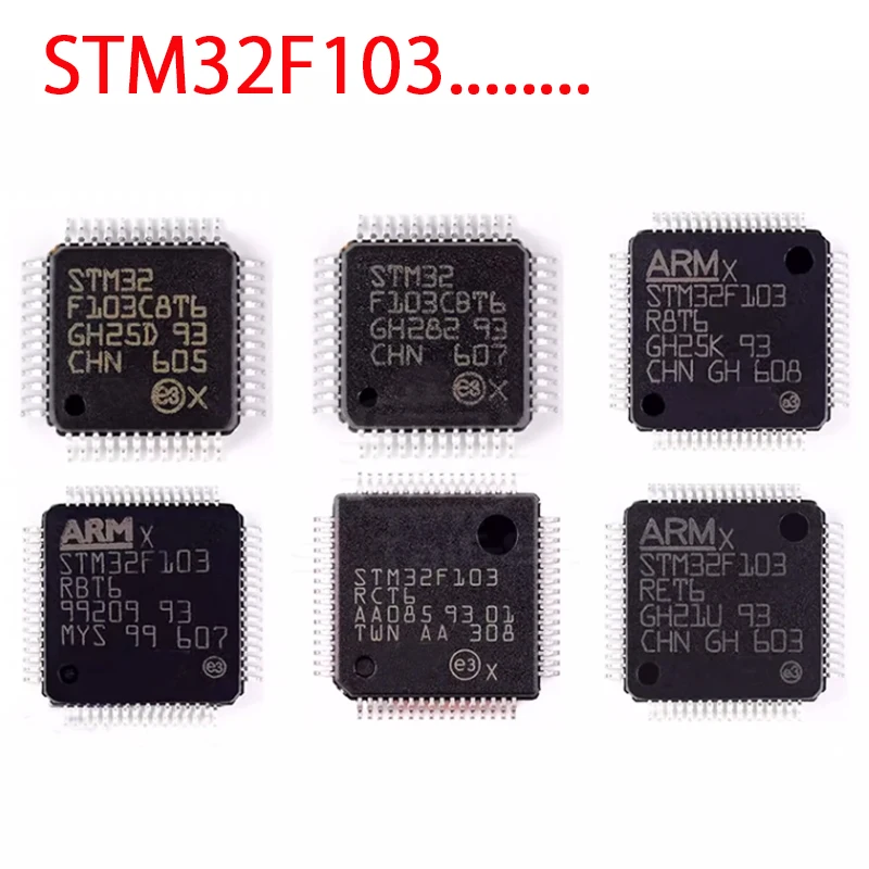 

5PCS STM32F103C8T6 CBT6 RCT6 RET6 VET6 VCT6 ZET6 RBT6 R8T6 VBT6 32-bit microcontroller MCU QFP