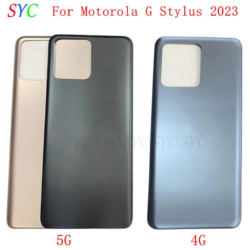 

Rear Door Battery Cover Housing Case For Motorola Moto G Stylus 5G 2023 Back Cover with Logo Repair Parts