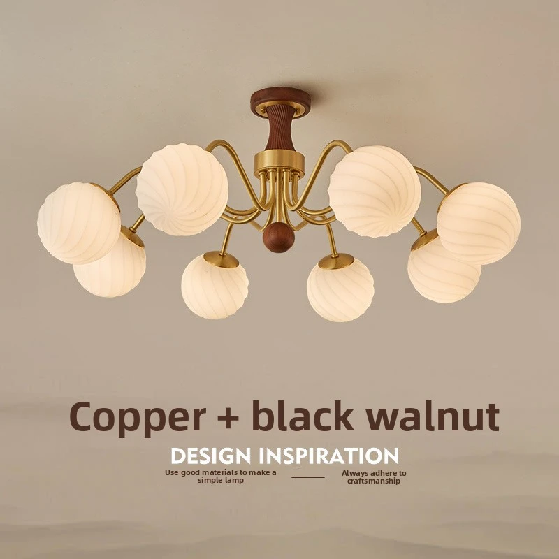 

Французская люстра в среднем древнем стиле для спальни, гостиной, основной светильник, американский минималистичный кабинет, столовая, домашнее освещение