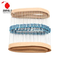 100pcs 1/4W 0R-22M 1% Metal Film Resistor 0.25W 0 2.2 10 100 150 220 270 330 470 1K 2.2K 4.7K 10K 47K 100K 470K 1M 10M 20M ohms 3