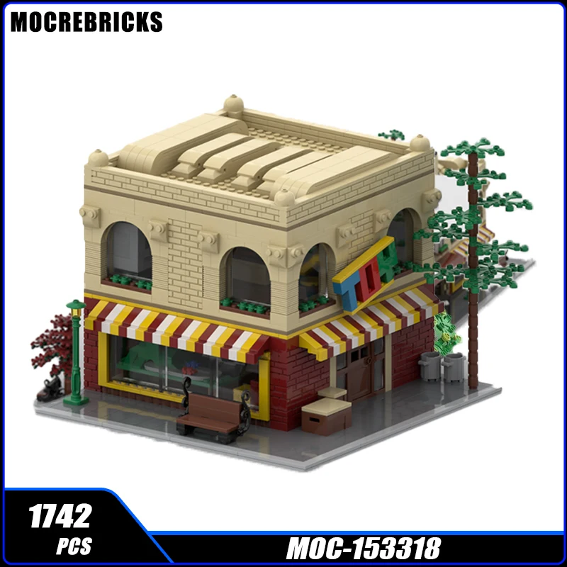 Medieval Series Modular Toy Store Street Building Block DIY Model MOC-153318 Collection Experts High Difficulty Puzzle for Brick