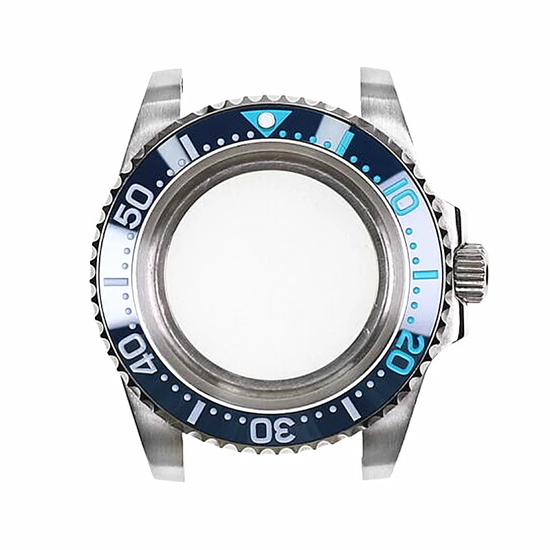 جديد 40 مللي متر الغوص الياقوت الكريستال 316l الصلب مع الحافة السيراميك إدراج ساعة الحال بالنسبة Nh35 Nh36 Nh34 الحركة التلقائية وزارة الدفاع أجزاء