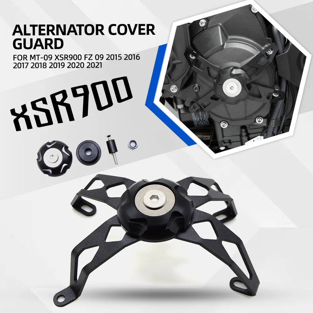 MT09 FZ09 Motorcycle Alternator Cover Guard Engine Protection For YAMAHA MT-09 XSR900 FZ 09 2015 2016 2017 2018 2019 2020 2021
