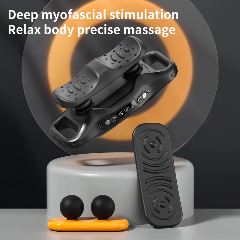 Double-Ball Vibrate Relax Muscle Massage Hammer Body Abdomen Neck Shoulder Leg Foot Massager