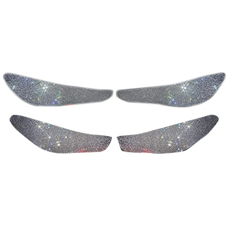 

Car Door Anti-Kick Pad Crystal Diamond Door Protective Pad Anti-Kick Dirty Stickers Anti-Collision