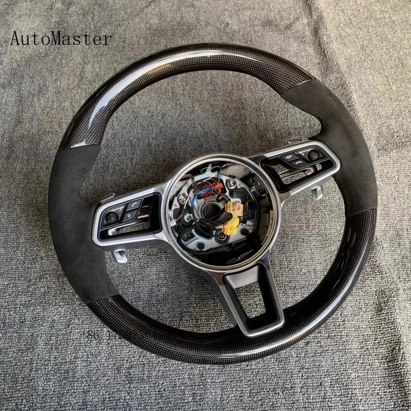 Steering Wheel For Porsche Macan Cayenne Panamera Taycan 718 Cayman 991 992 911 911.2 Carrera GT2 GT2RS GT3 GT3RS GT3 RS GT4