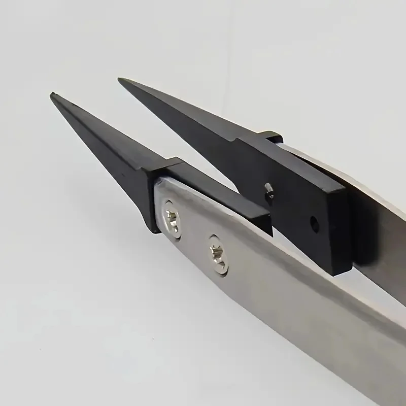 Safe Precision Tweezers Clamping Tweezers Shaped Straight Mouth Curved Mouth Precision Welding Thickened Anti Slip Clamp
