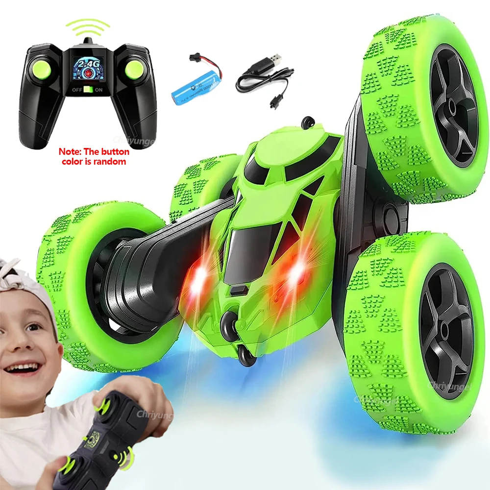 Hot Double Sided Flip Rc Stunt Car 2.4ghz Remote Control Car 360 Degree Rotation Off Road Kids Rc Drift Car Toys Gifts Boys