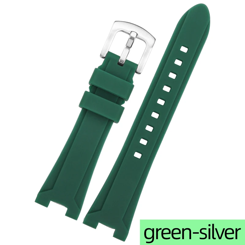 Silica Gel Watch Strap For Citizen MECHANICAL NJ-0150 NJ0151 NJ0155 Watch Bracelet  22mm Black Yellow Green Skyblue