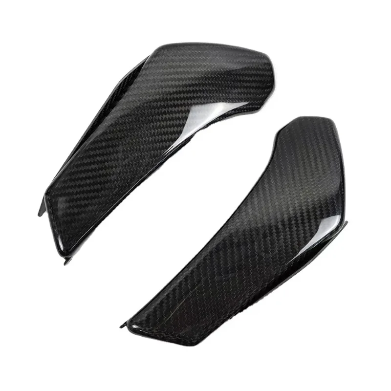 

2025 New Style 100% Dry Carbon Fiber Fibre Motorcycle Racing Parts Winglet Headlight Cover Side Wind Wing Kit Spoiler For S1