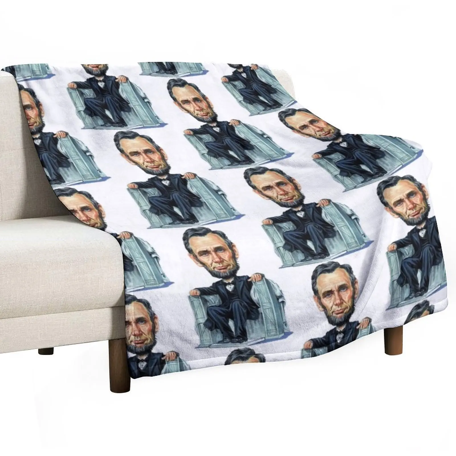 President Abraham Lincoln Throw Blanket Thin Beautifuls Blankets