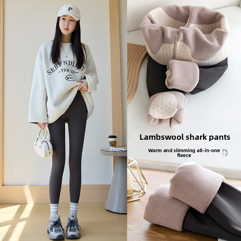 

Женские брюки для йоги из овечьего вельвета с высокой талией, утепленные, с эффектом подтяжки ягодиц, для осени и зимы