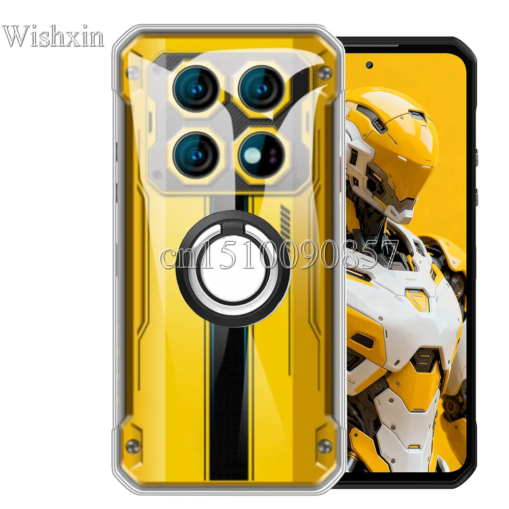 Ring Holder Shockproof Soft TPU Kickstand Shockproof Case For Oukitel WP60 Couqe Funda