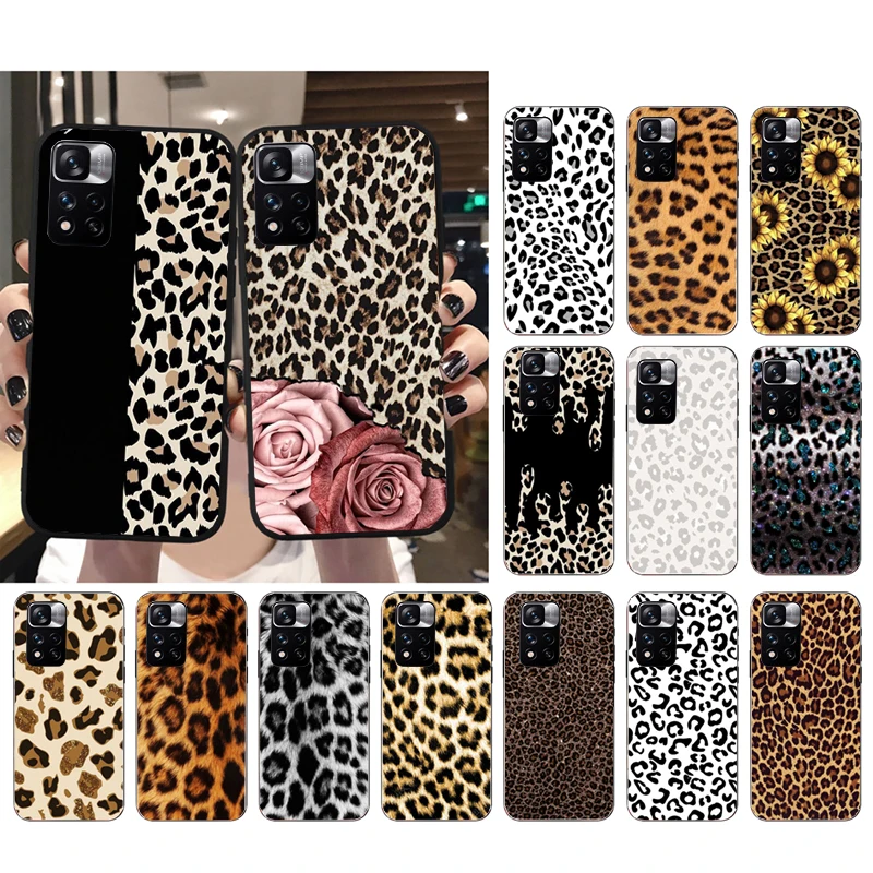 Phone Case For Xiaomi Redmi note 13 12S 12 Pro 11S 11 10 Pro 10S 12S Redmi 10 10C Animal Leopard Print Case