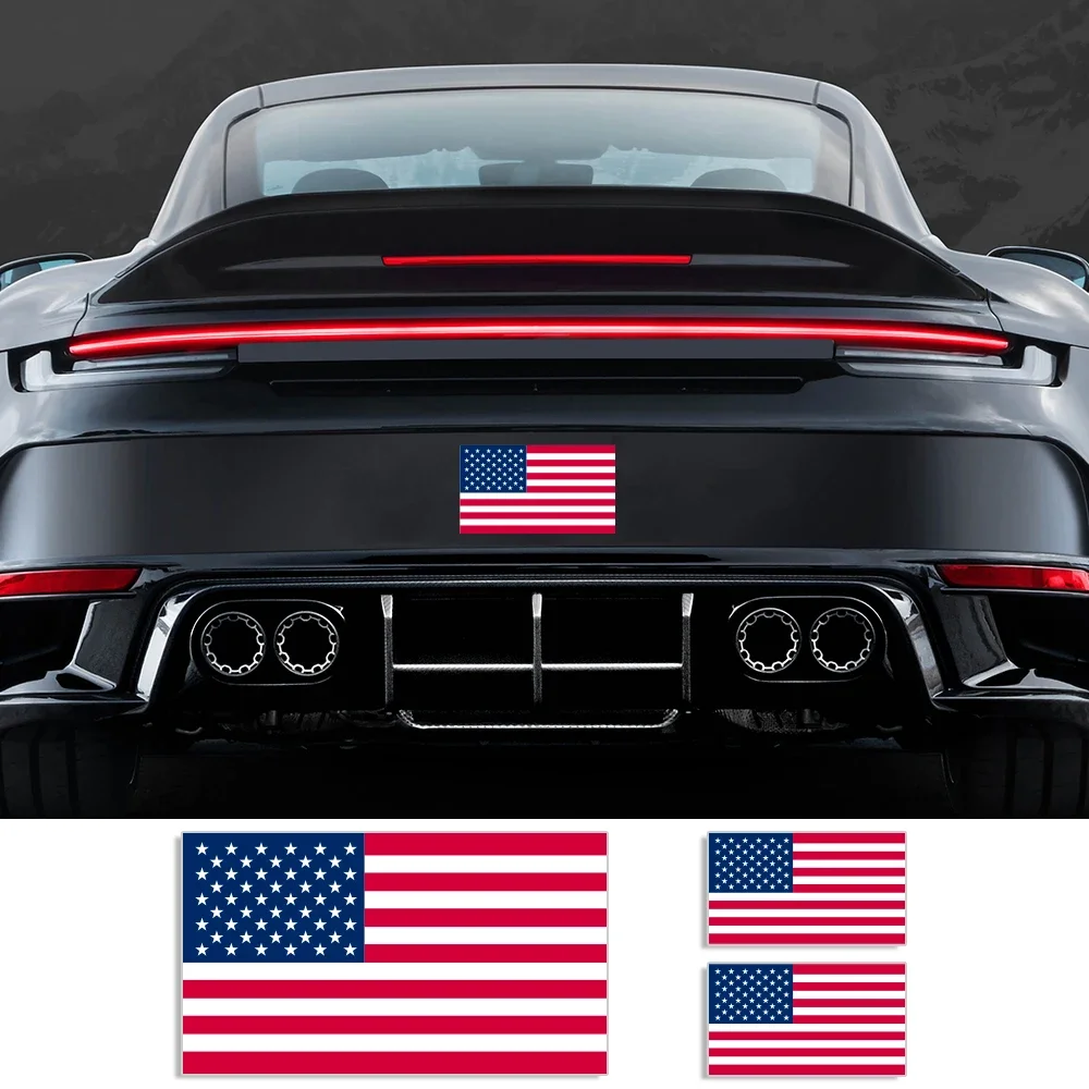 

America National Flag Vinyl Decals American Sticker For Car Motorcycle Laptop Window Waterproof Truck Bumper Cars Accessories