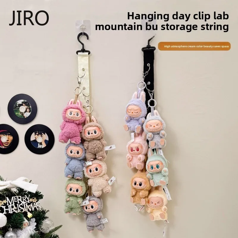 Pendant Storage Display Shelf Doll Wall for Doll Practical Plush Door Behind Clip Wardrobe Wall Hanging Storage Bag