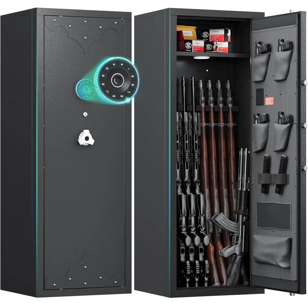 Secure Storage for Firearms: Rifle and Pistol Safe with Adjustable Racks for AR15 and More