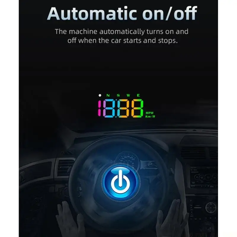 J0MA Vehicle Speed Display Car Head Up Display with Satellite Readout for City Commuting and Highway Driving Needs Use