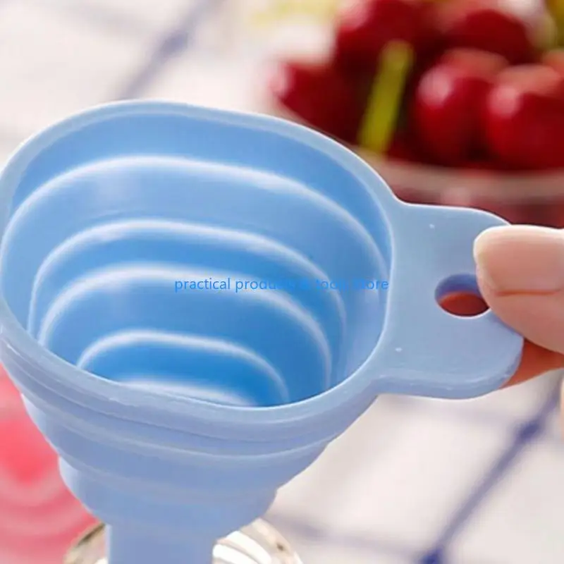 77JB Silicone Collapsible Funil Portáteis para Cerveja Collapsível tremonha combustível