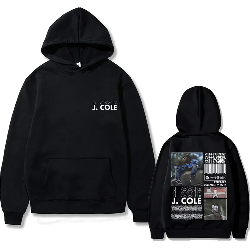 Awesome Rap J Cole 2014 Forest Hills Drive Graphic Hoodie Men's Hip Hop Sweatshirt Unisex Oversized Hoodies Fashion Men Clothes