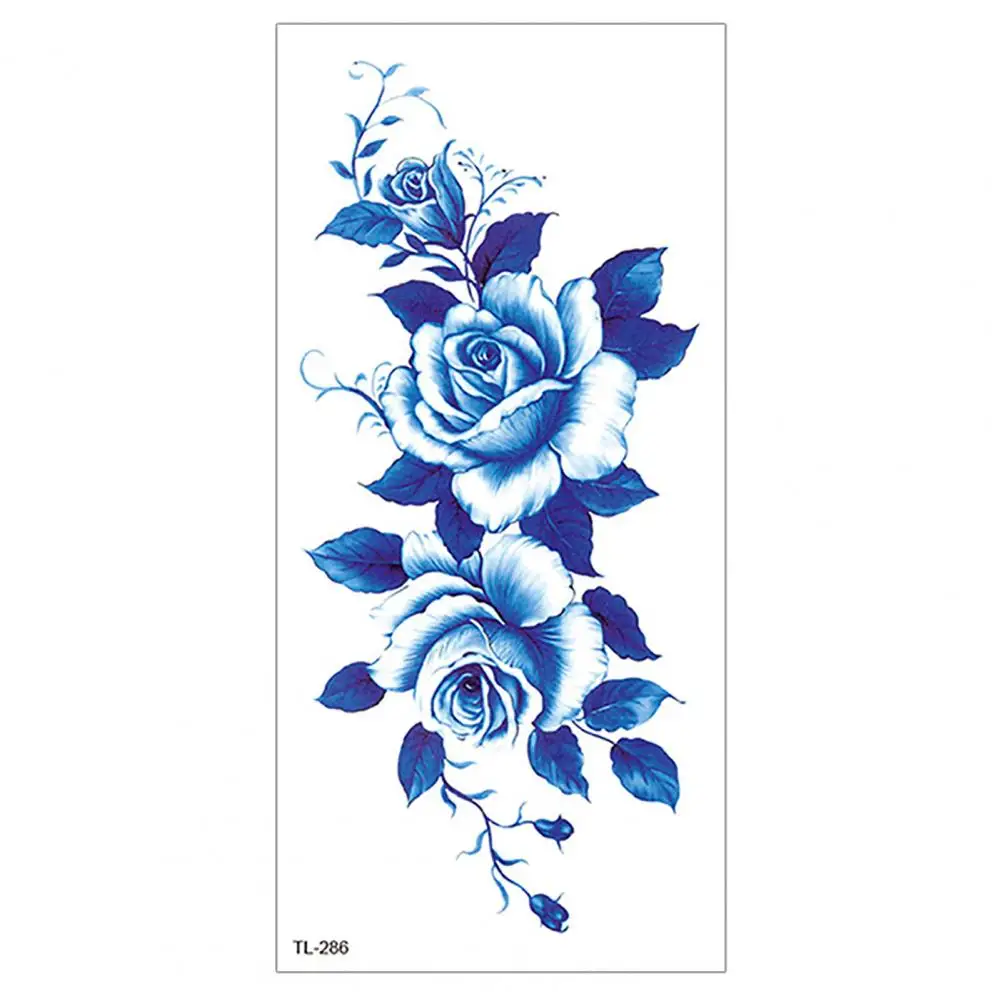 Tattoo Stickers for Collarbone Realistic Scar Cover Tattoos Waterproof Flower Tattoo Stickers Eco-friendly Transfer for Women's