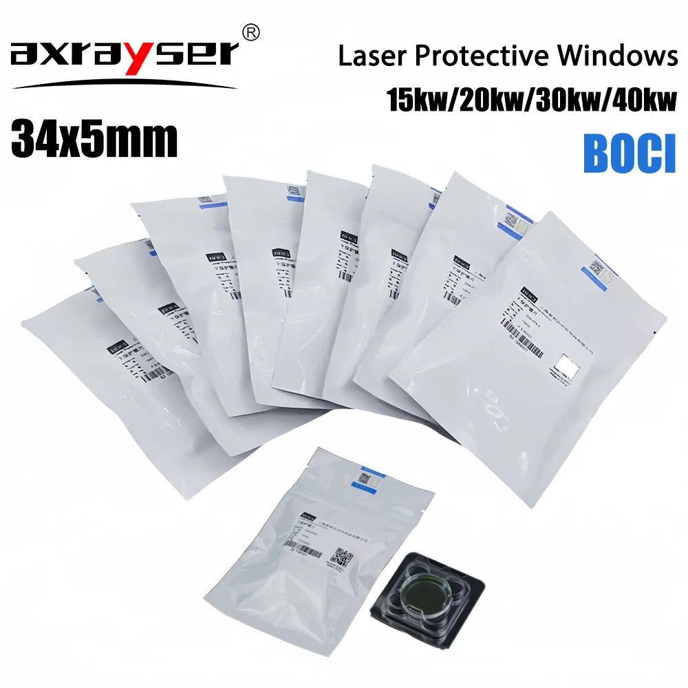 34x5 Original BOCI Protective Lens Windows Ceramic Anti-collision Screw BLT641 421 831 Tongkuai HAN\'S Fiber Laser Cutting Head