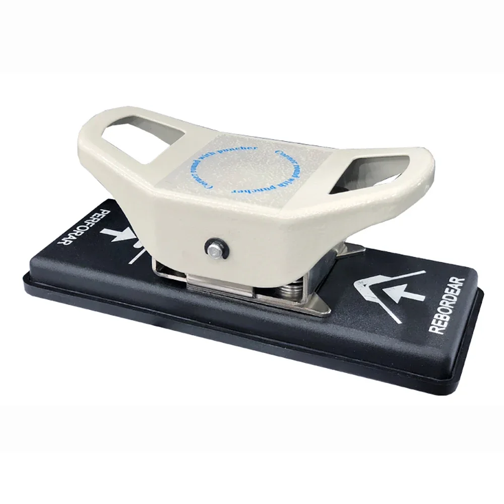 Manual Dual Use Slot Flat Hole Puncher Corner Round With Puncher R6.5 Corner Cutter for PVC ID Photo Paper Badge BB