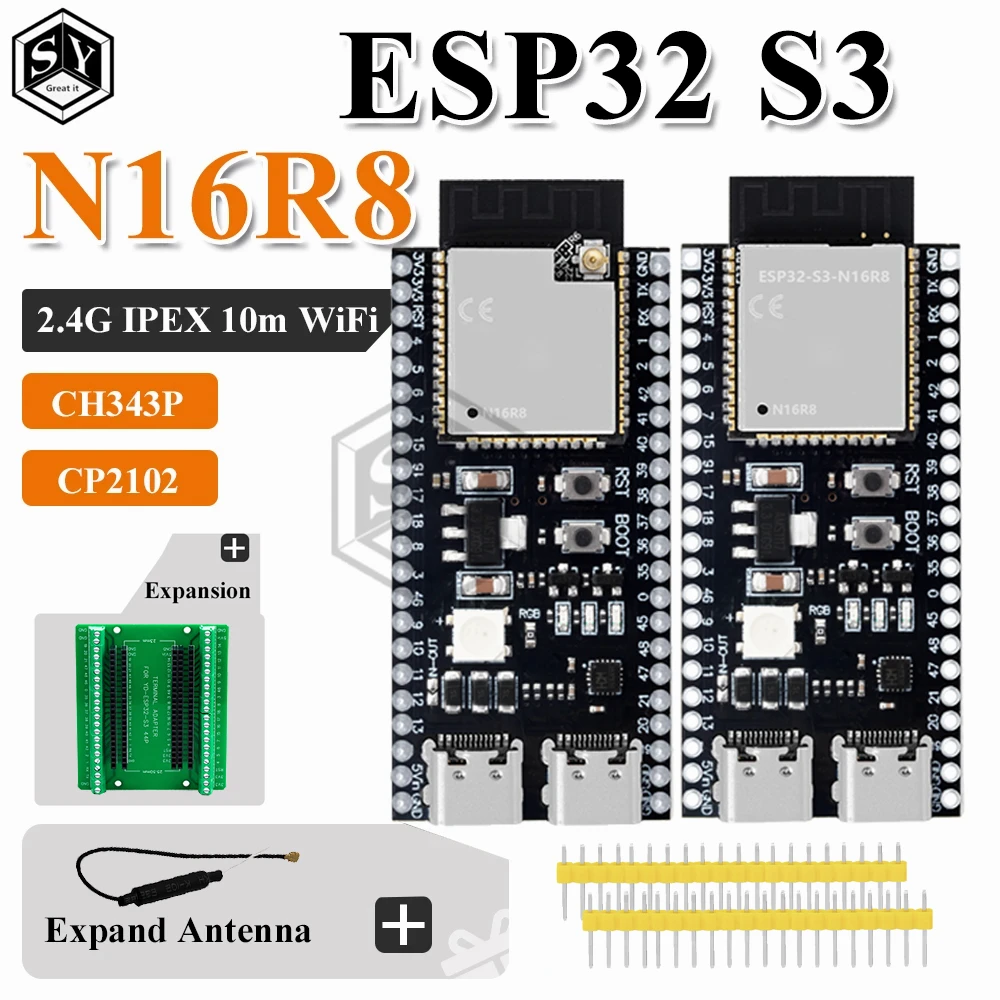 ESP32-S3-Dev-Kit-C-1 ESP32-S3 WiFi Bluetooth-kompatibel BLE 5,0 Mesh Entwicklung Bord ESP32 Drahtlose Modul für Arduino