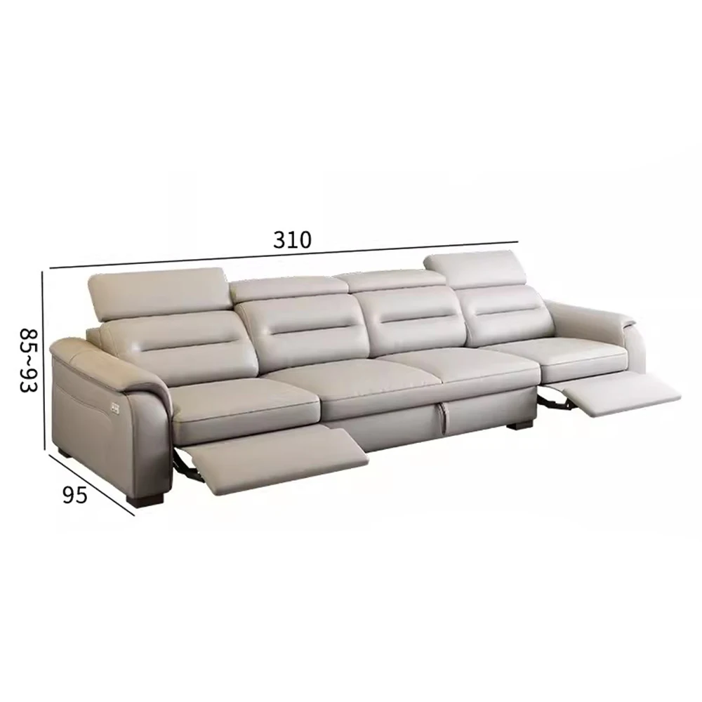 

Linlamlim Multifunctional Convertible Sofa Bed With Eletric Recliner, Folding Sofa Cama With Power Reclining Seats & Storage Box