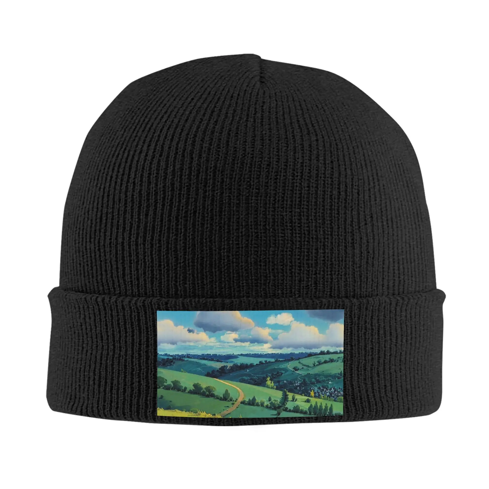 Castillo de Laputa en el cielo Gorros de punto Gorros cálidos de invierno Gorros de punto unisex Moda
