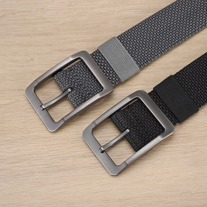 DINISITON Men\'s Nylon Belt Alloy Needle Buckle Belt Military Training Supplies Casual Style Outdoor Sports Belt