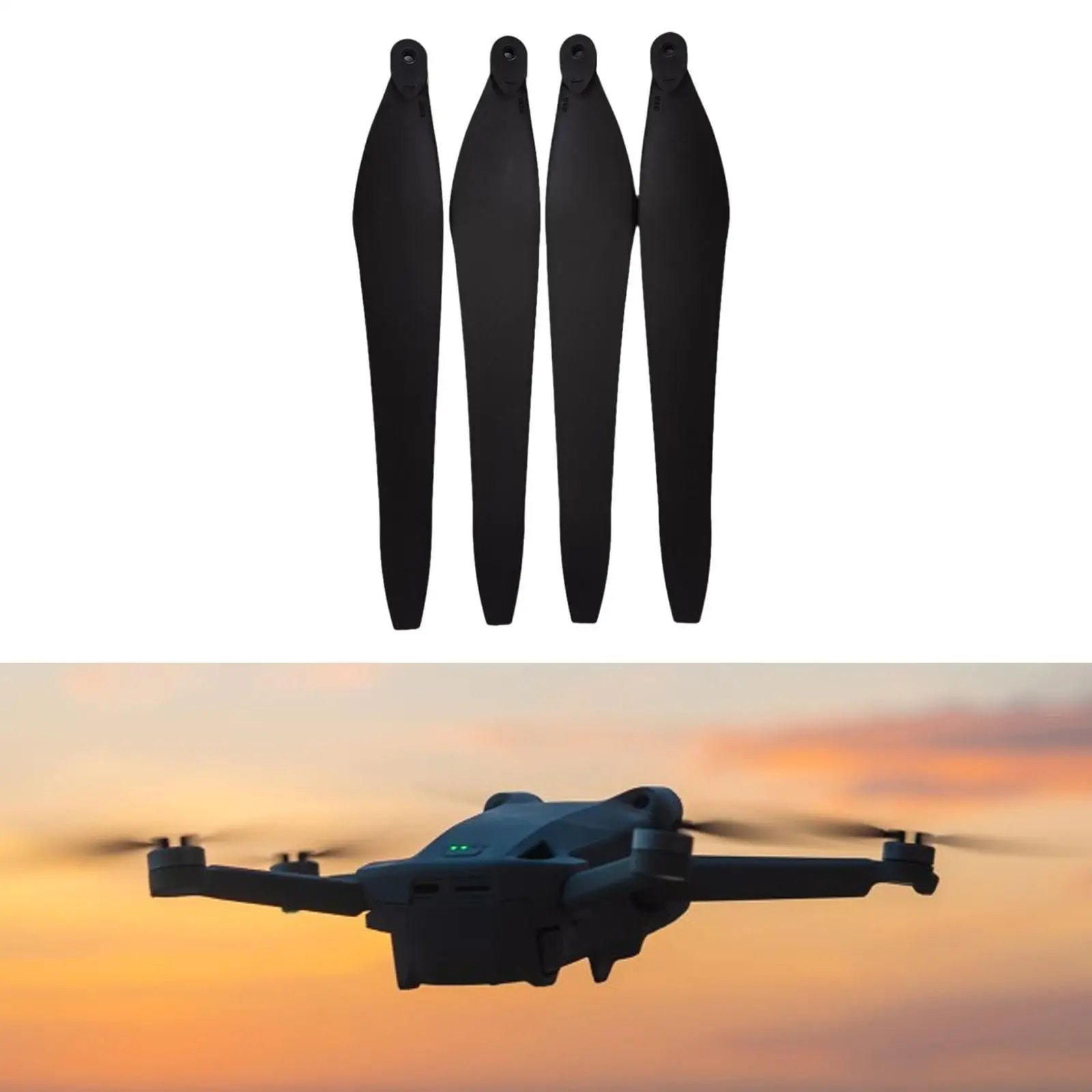 

4x RC Plane Propellers Professional Quick Release Easy to Install Propeller Blades Multipurpose for Drone Quadcopter Fittings
