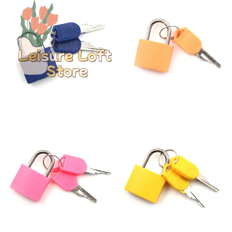 Mini Heavy-Duty Steel Padlock with 2 Keys – Compact & Secure for Suitcases, Drawers, Dormitory Lockers & Travel