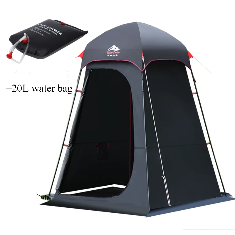 Black Vinyl Outdoor Folding Portable Changing Clothes Prinvicy Tent Shower Bath Mobile Toilet Waterproof Sunscreen Oxford Fish