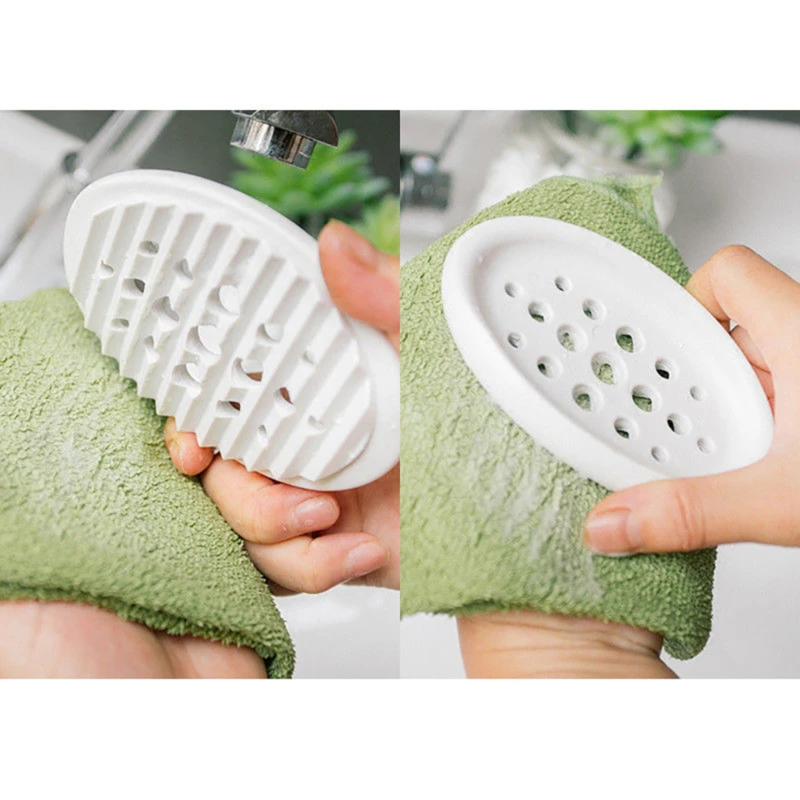 Bathroom Soap Drain Box Silicone Filter Bathroom Supplies Household Products Convenient Practical Laundry Brush Soaps Tray