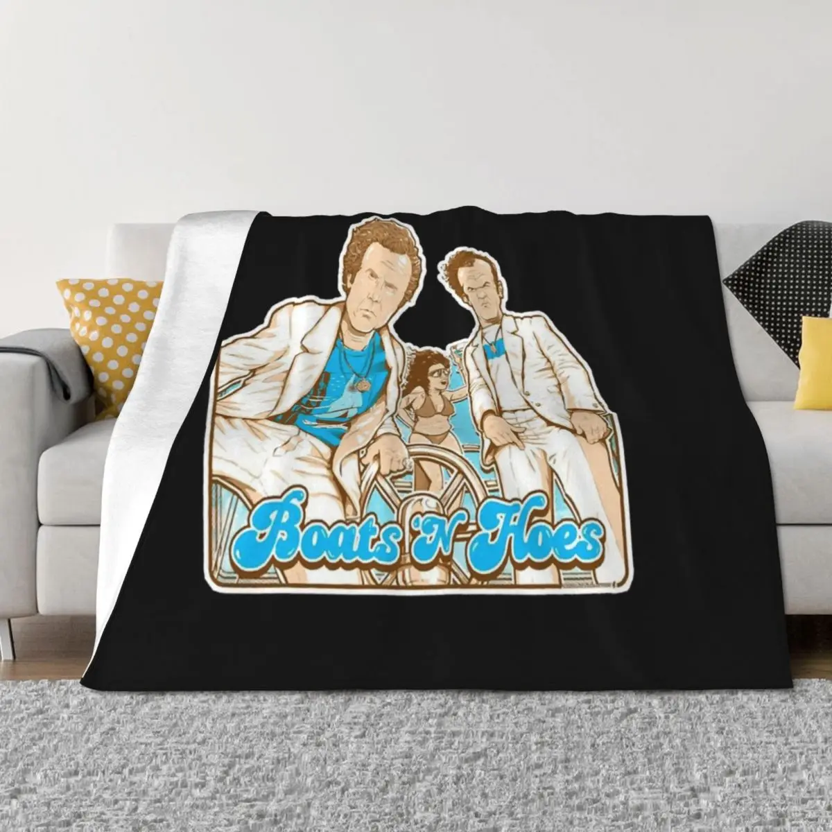 Prestige Worldwide, divertidas y geniales barcos y azadas, cita de película, barcos y azadas, manta de lanzamiento de Brothers, mantas de sofás pesados