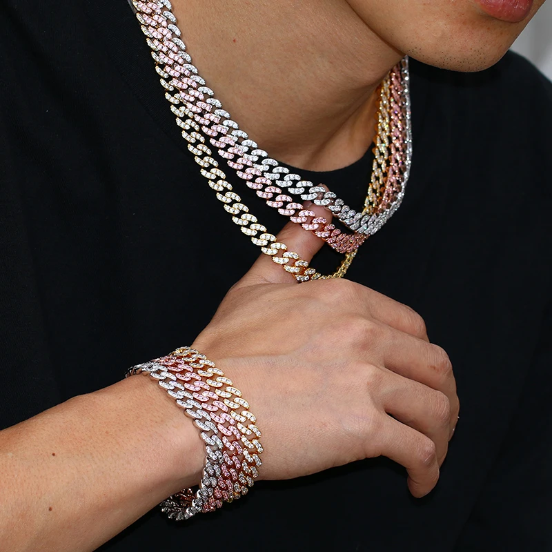 TUHE 6mm 8mm Width Fashion Miami Cuban Chain Necklace For Women Men's Hip Hop Jewelry Copper Cubic Zirconia Necklace Party Gi