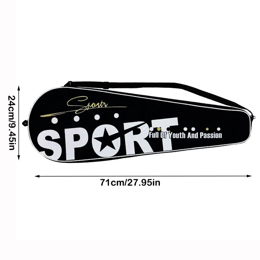 Protective Pouch Waterproof Badminton Racket Bag Thick Portable Racket Protective Cover Oxford Racket Carrying Bag Sport