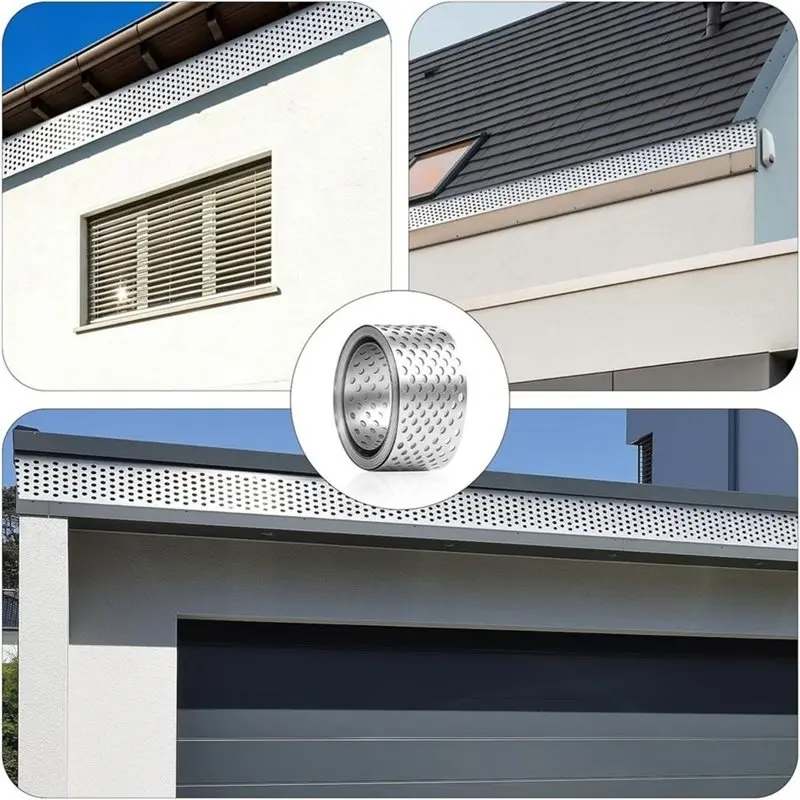 ABUG-Bird Protection Grille Insect Screen Aluminium Eaves Grid Perforated Sheet(5Cm X 9.2M) Alumunium Ventilation Band