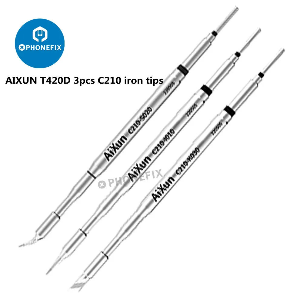 AIXUN T420D Soldering Station Accessories Replacement Tools T245 T210 T115 Welding Handle Soldering Iron Tips Bracket Sleep Seat