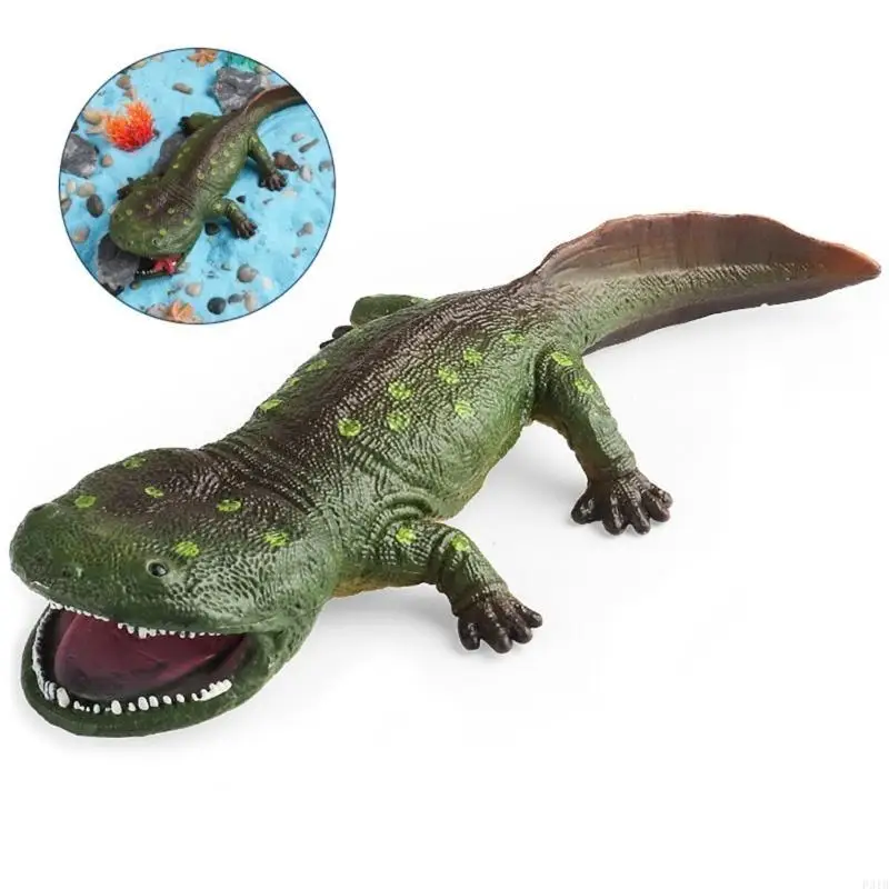 Cretaceous Period Toy Hand Painted Koolasuchus Figurine for Educational Fun P31B