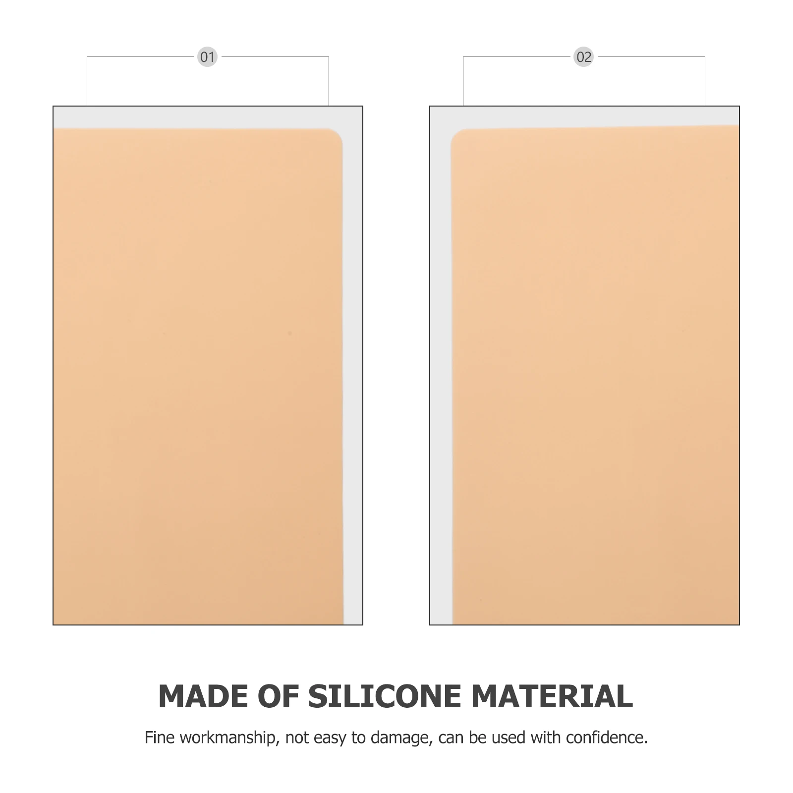 

5 Pcs Practice Tattoos Skin Tattooing Eyebrows Fake Silicone Silica Gel Embroidered Training