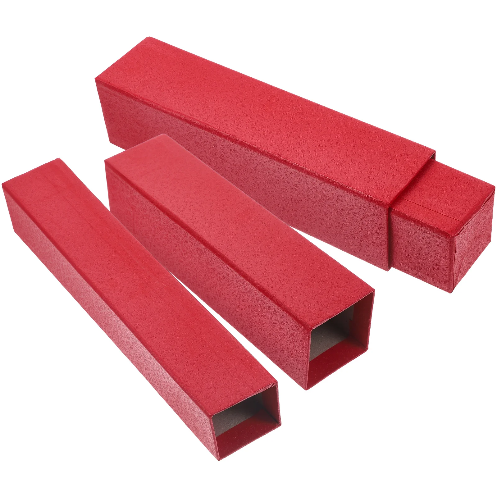 2 Pcs Red Telescopic Poster Tubes 23-38cm Photo Storage Boxes Documents Artwork Paper Drawing Mailing Tubes Storage